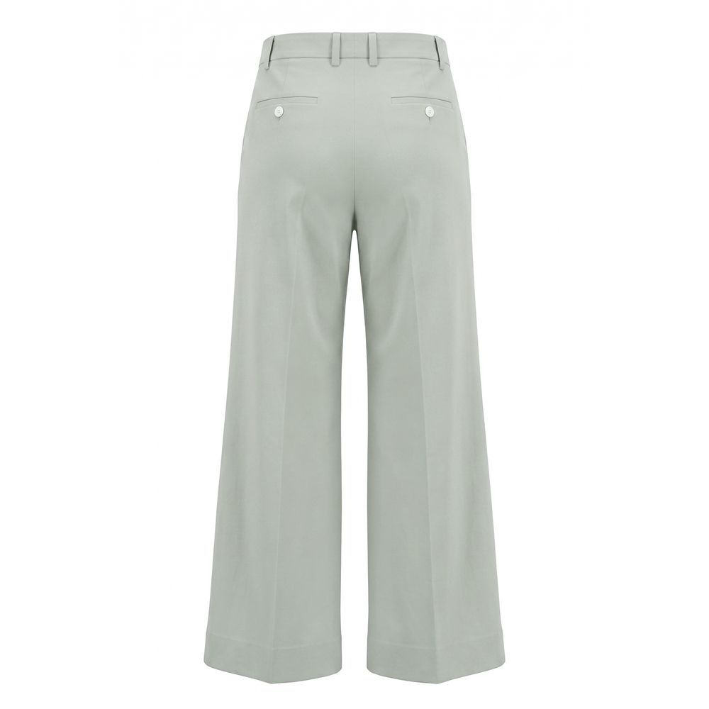 Green Cotton Women Pants