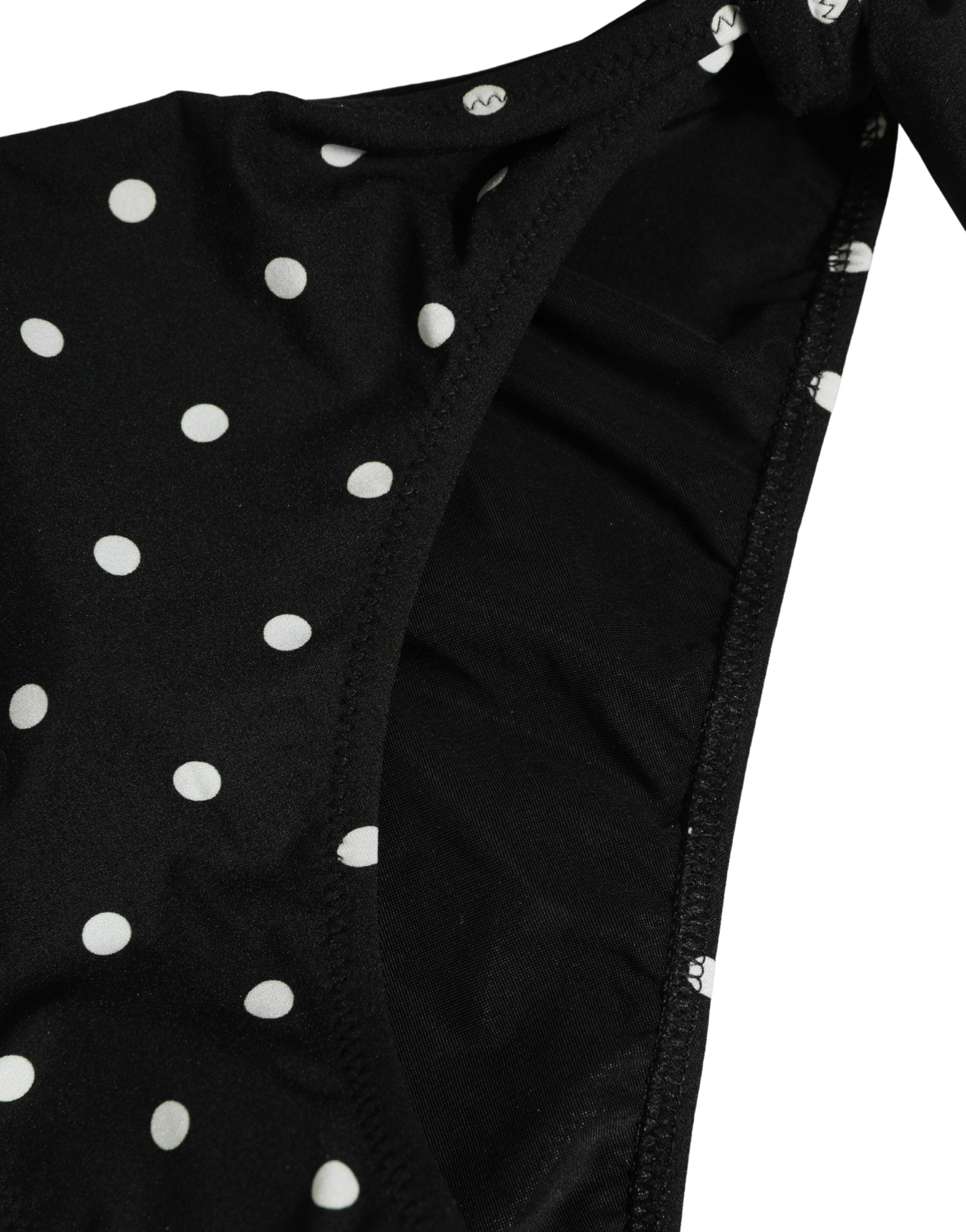 Black Polka Dot Swimwear Beachwear Bottom Bikini