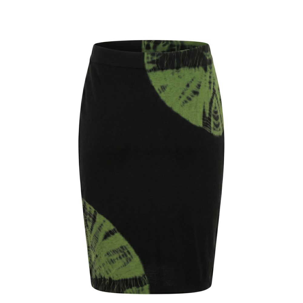 Green Cotton Women Skirt