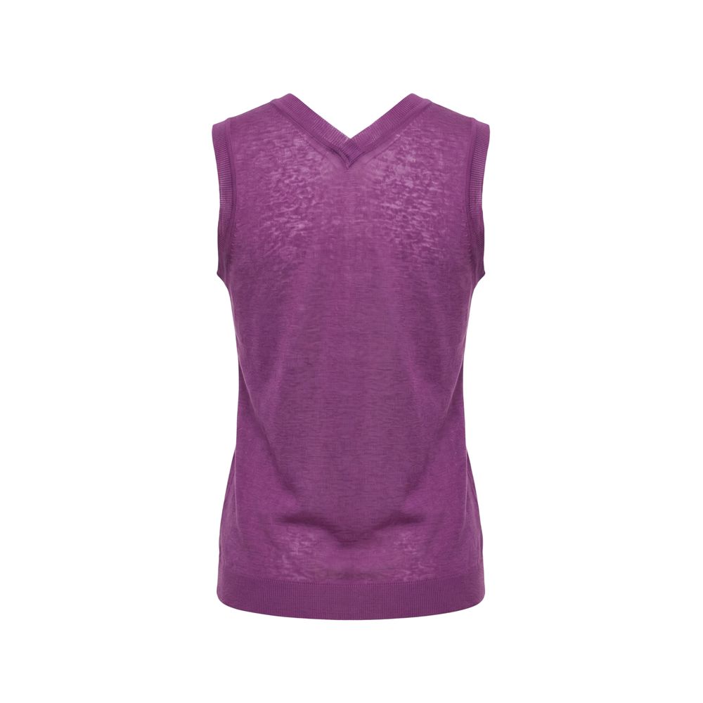 Purple Linen Women Tank