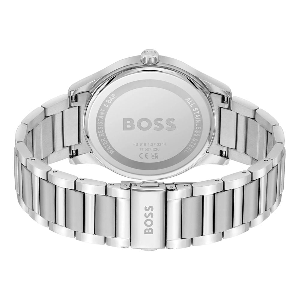 Gray Stainless Steel Dress Watch