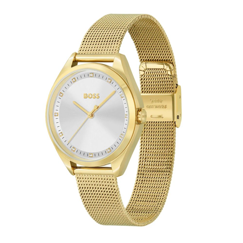 Gold Stainless Steel Dress Watch