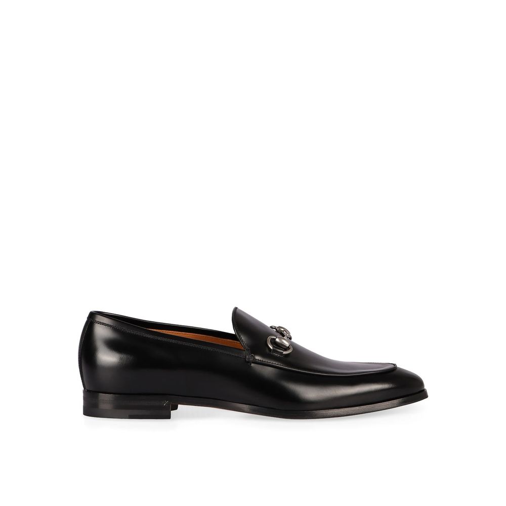 Black Calfskin Slip-On Loafers