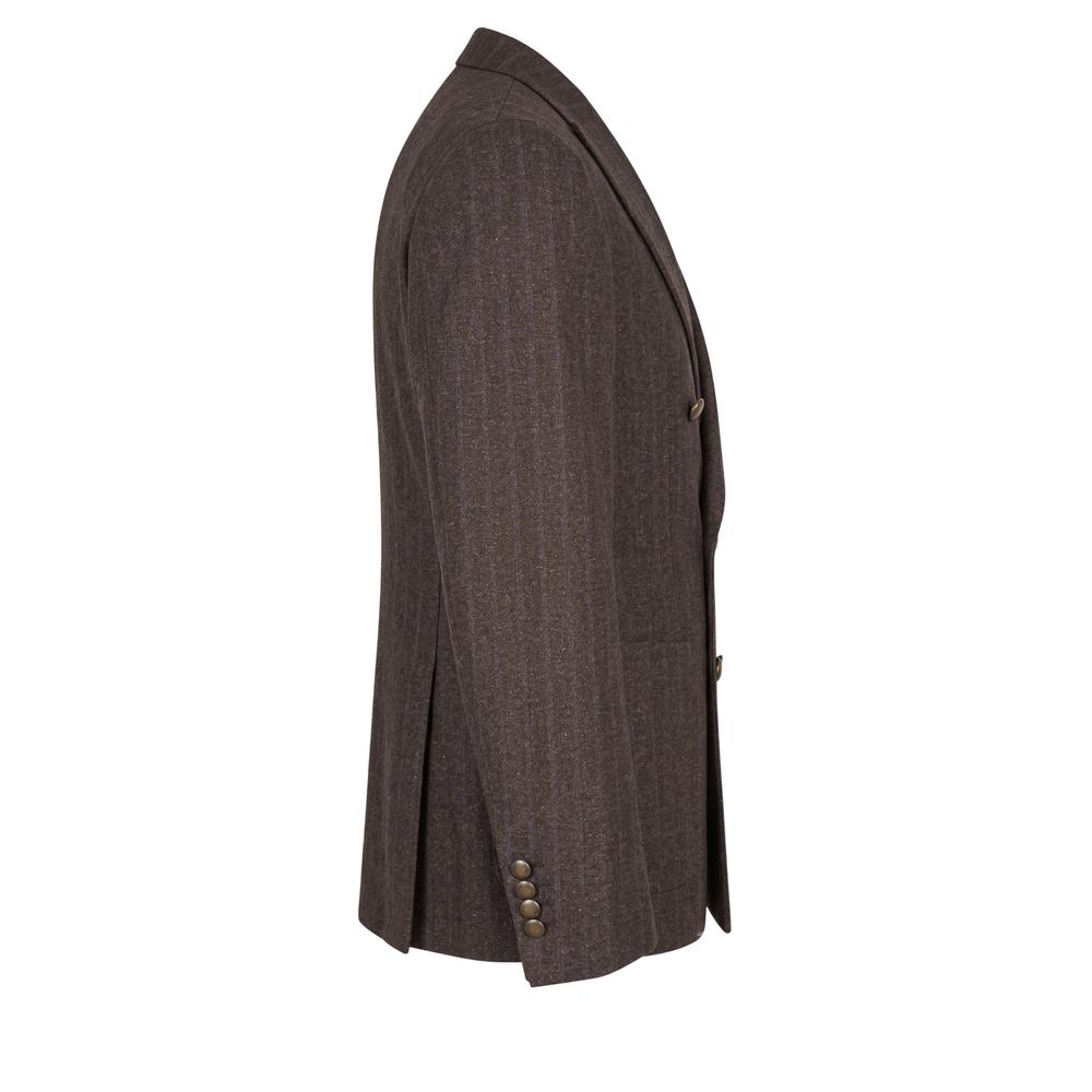 Brown Wool Men Jacket