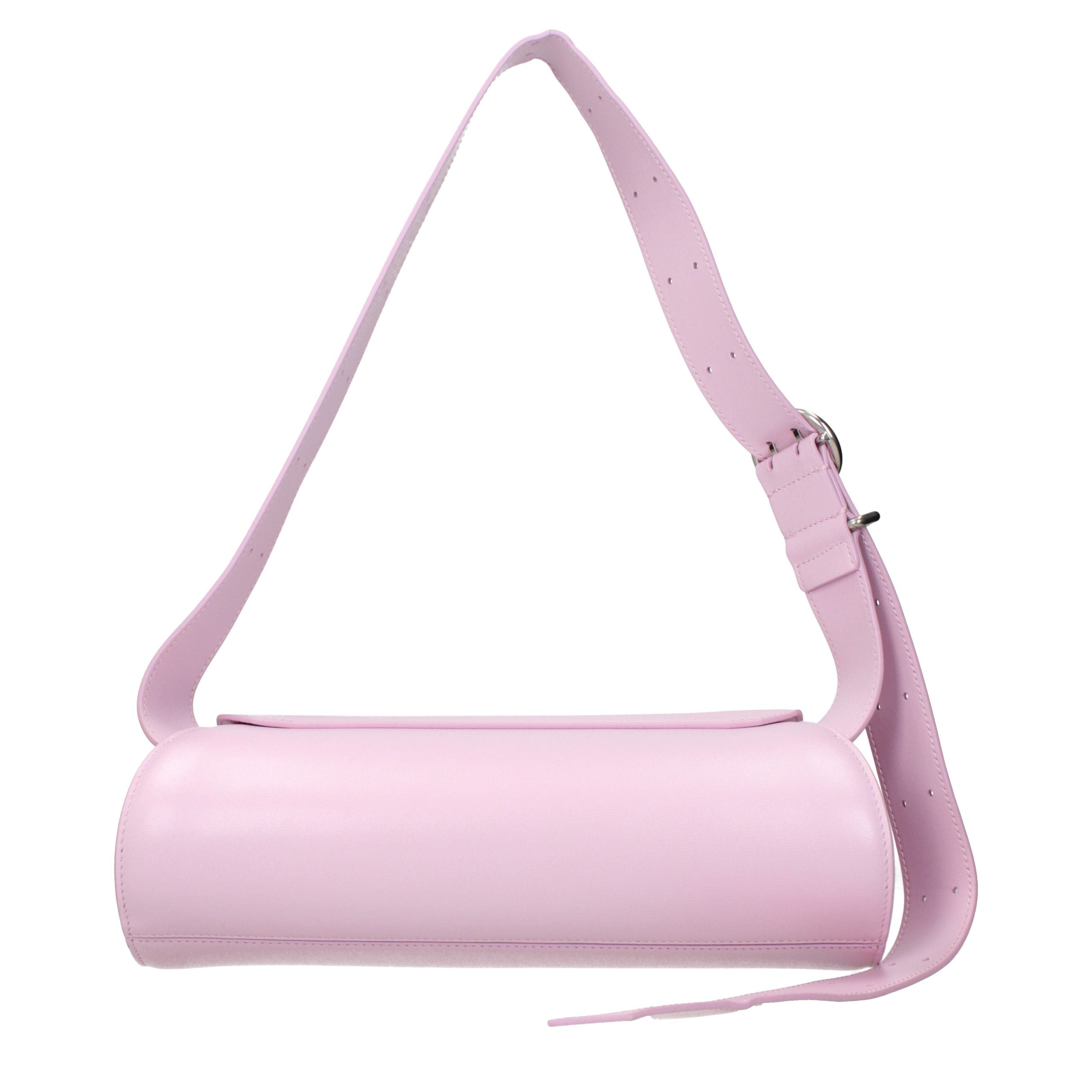 Pink Leather Crossbody Bag