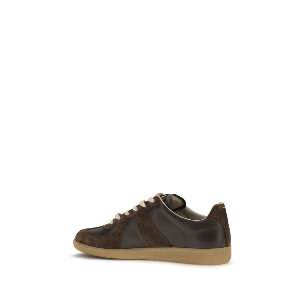 Brown Calf Leather Bos Taurus Low Top Sneakers