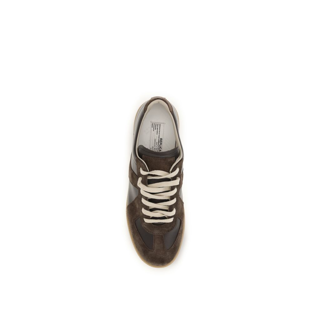 Brown Calf Leather Bos Taurus Low Top Sneakers