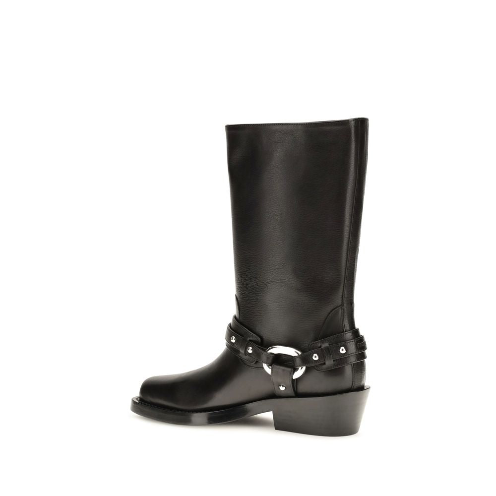 Black Calf Leather Bos Taurus Boots
