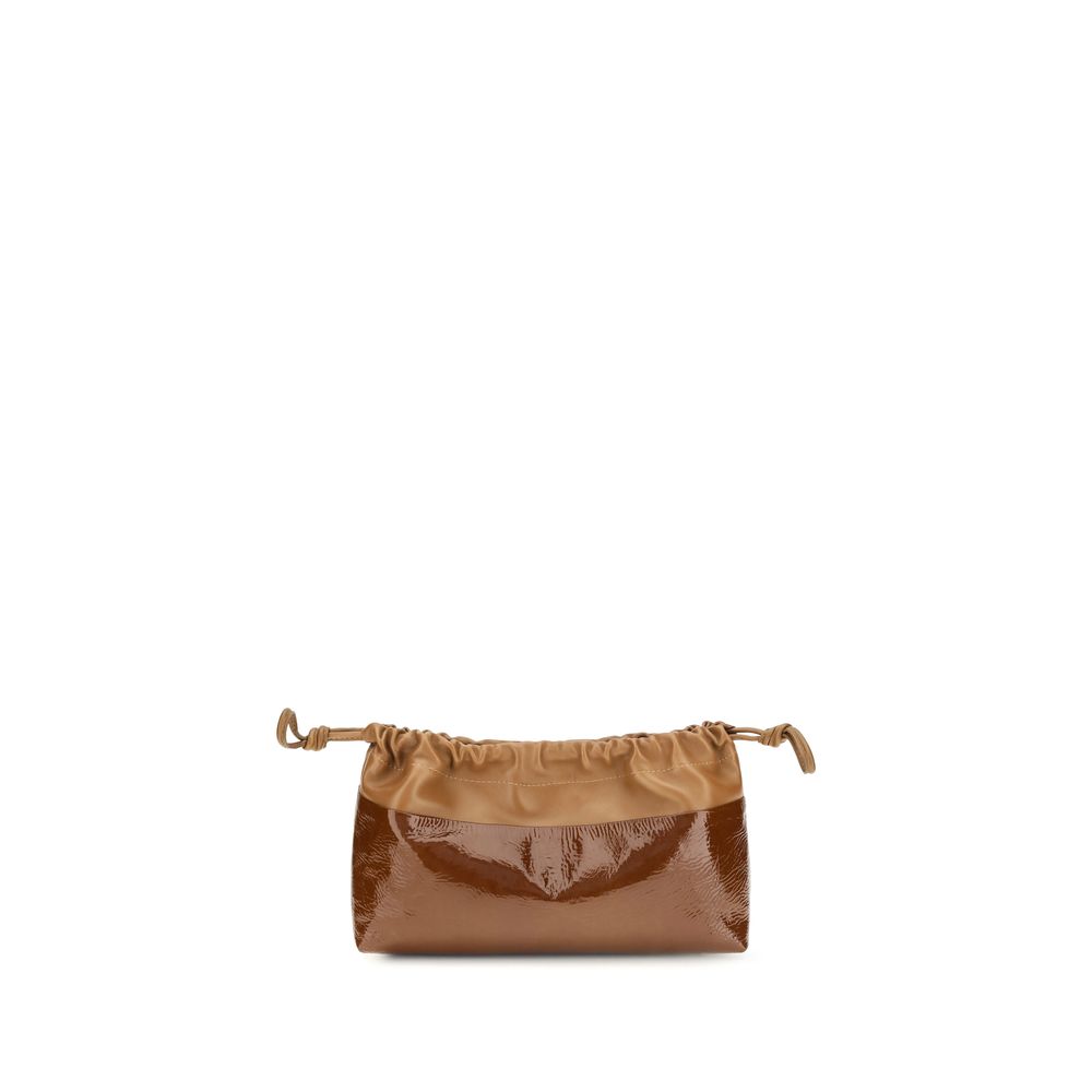 Bicolor Calf Leather Bos Taurus Clutch Bag