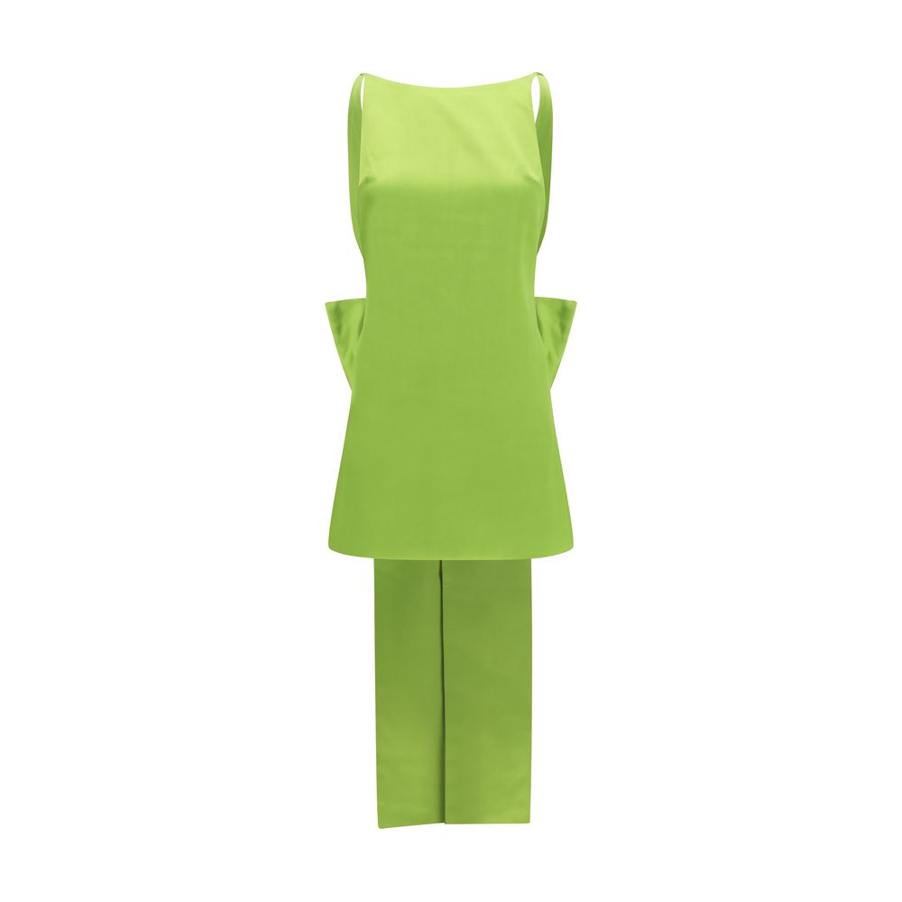 Bicolor Polyester Casual Dress
