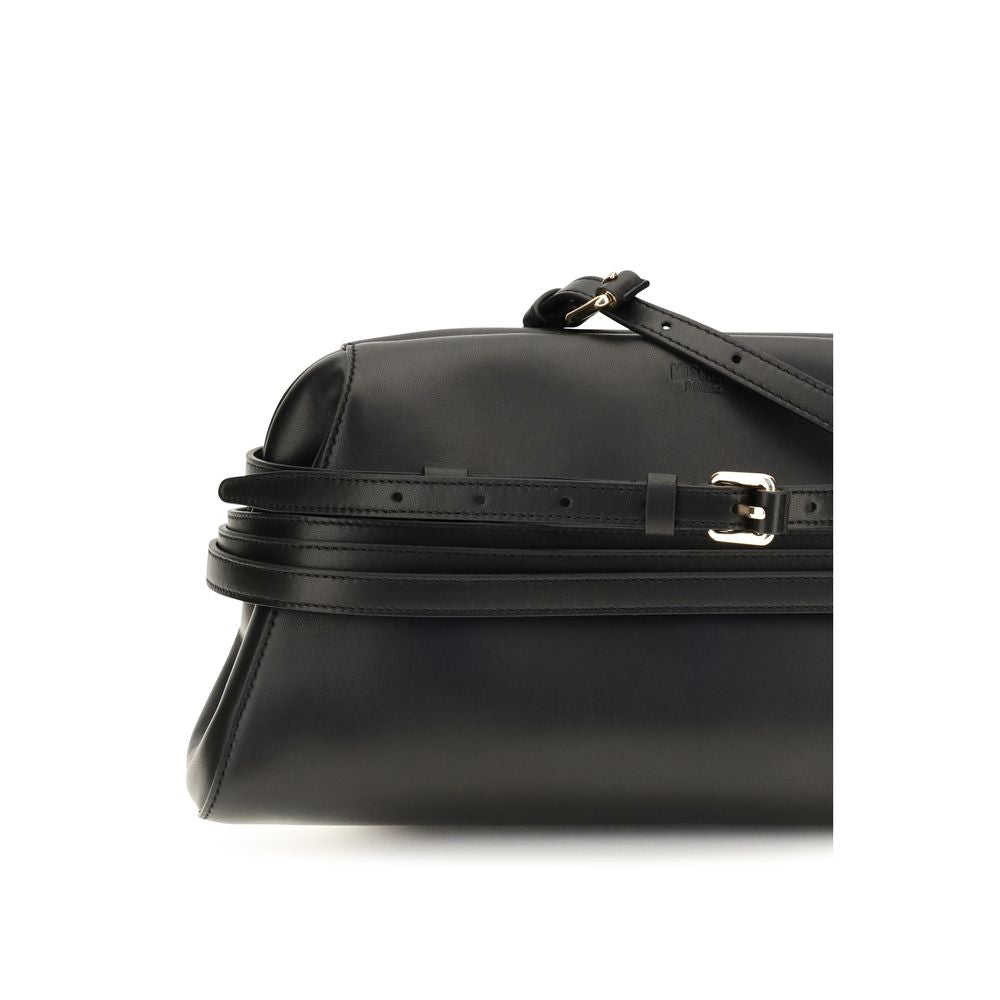 Black Goatskin Shoulder Bag