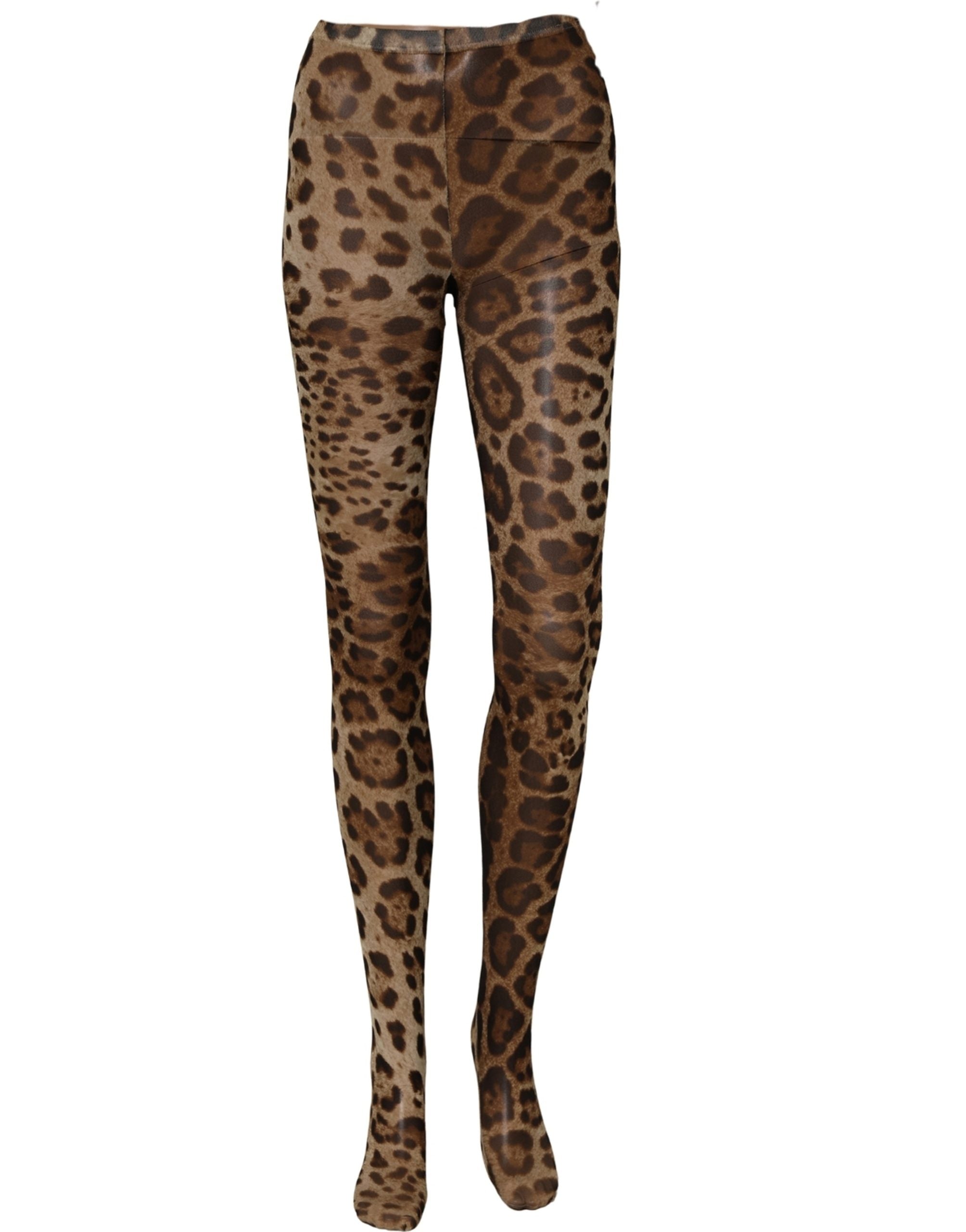 Brown Leopard Nylon Tights Stocking Pantyhose Socks