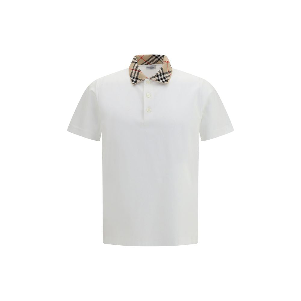 White Cotton Polo Shirt