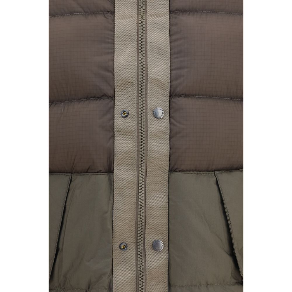 Bicolor Polyamide Full-Length Jacket