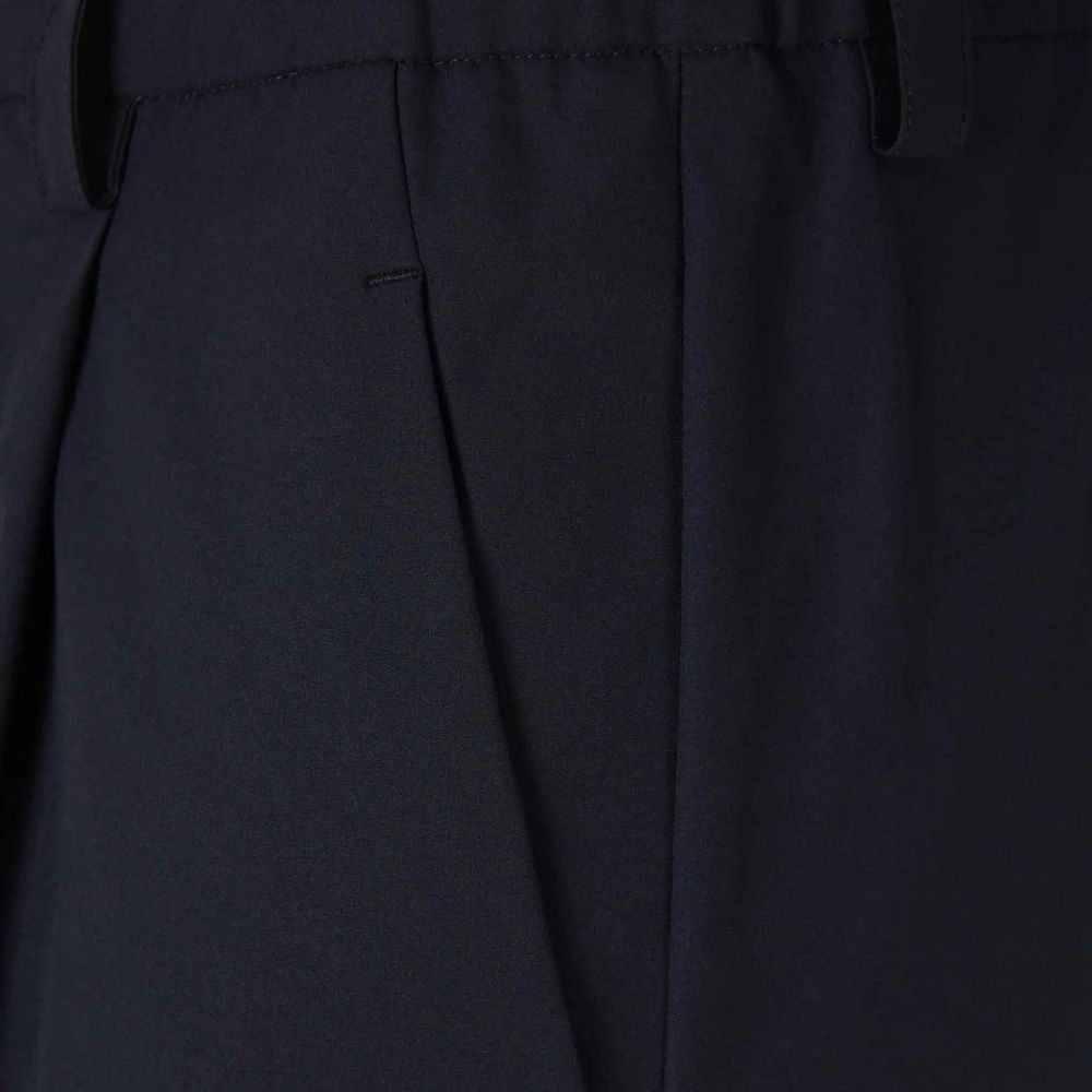 Blue Polyester Cargo Pants