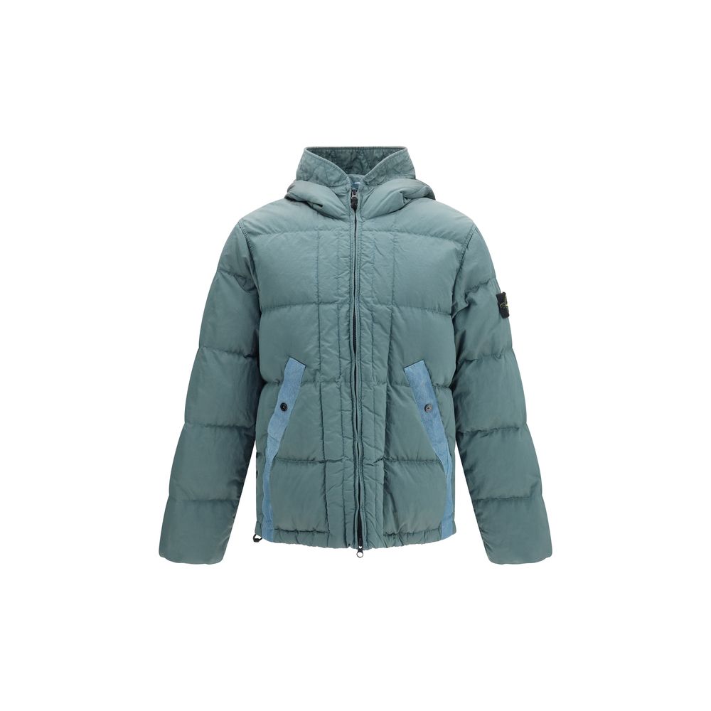 Bicolor Polyamide Full-Length Jacket