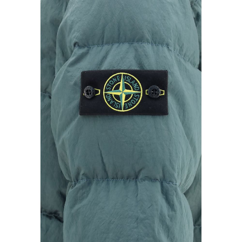 Bicolor Polyamide Full-Length Jacket