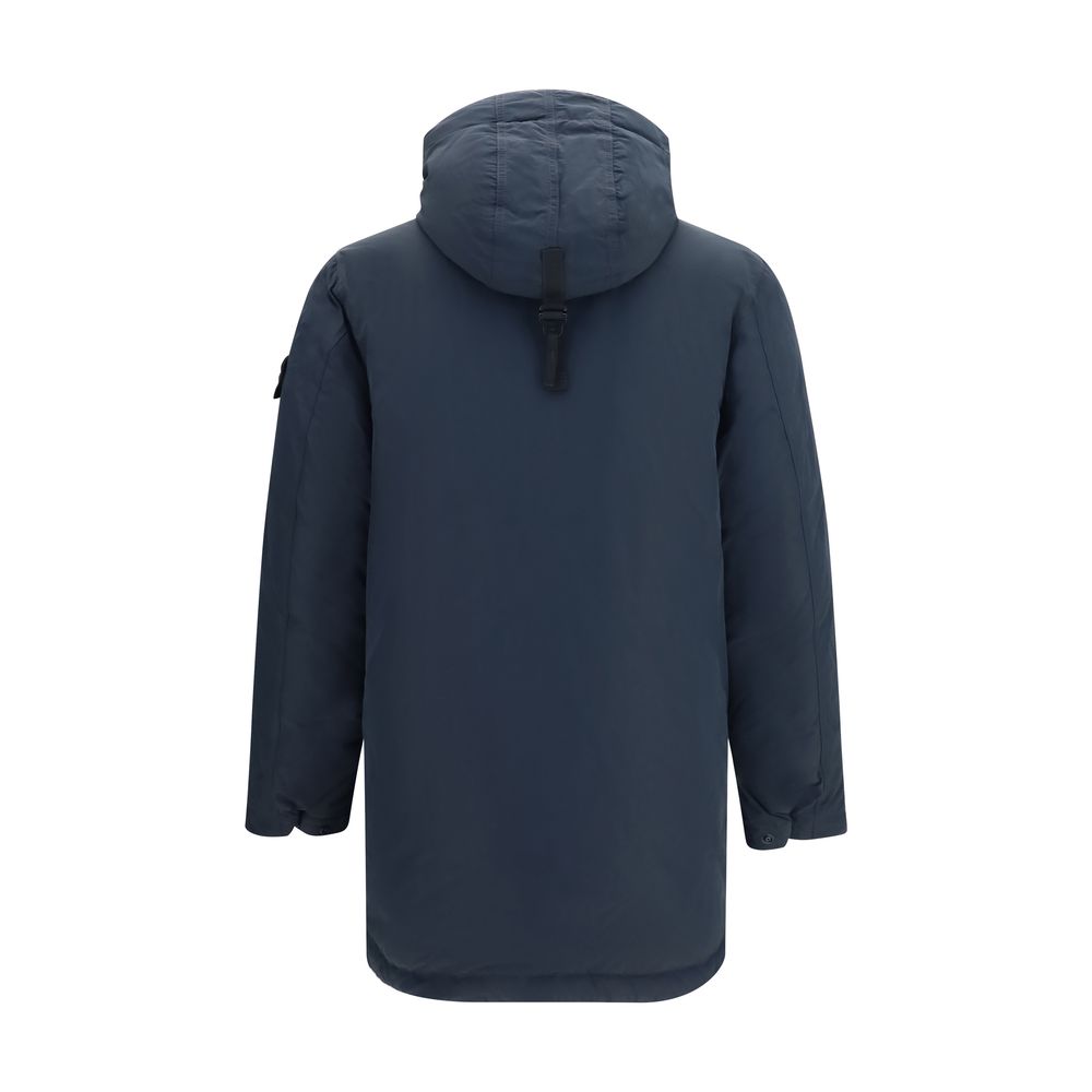 Blue Polyester Coat