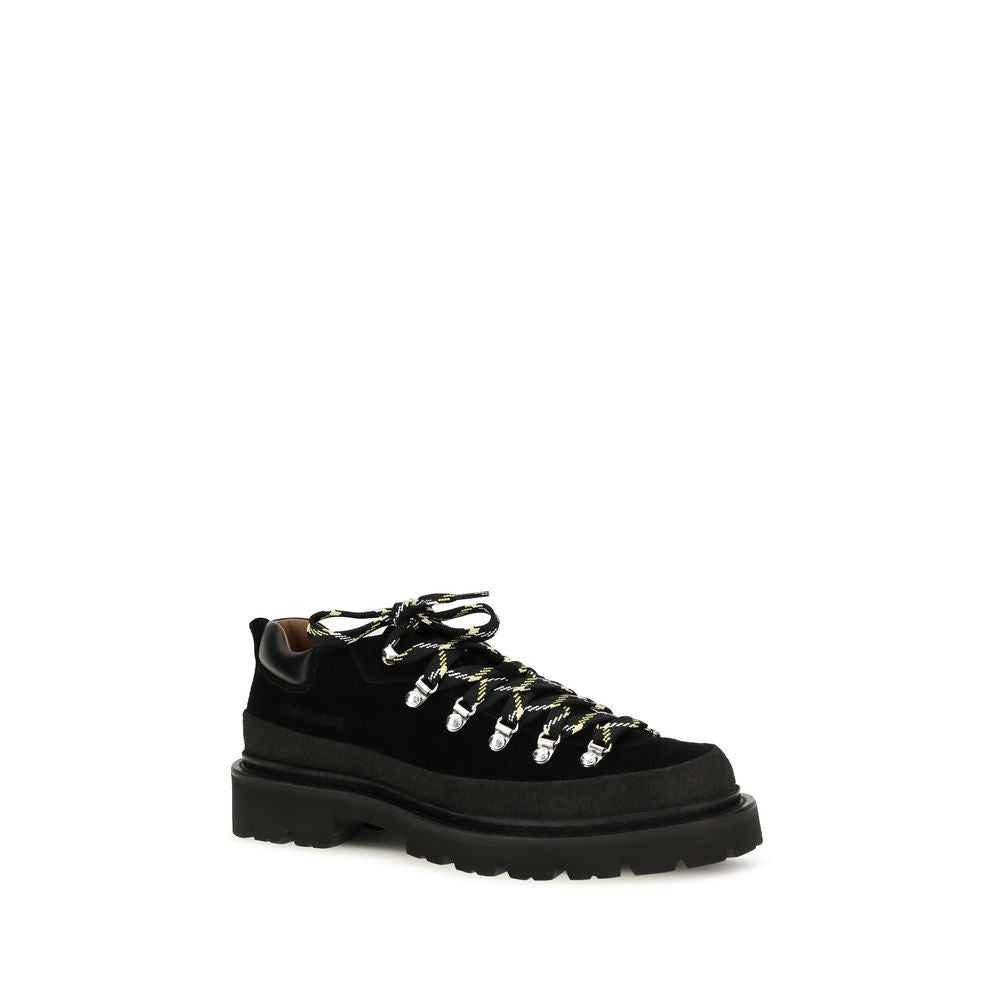 Black Calf Leather Bos Taurus Athletic Sneakers