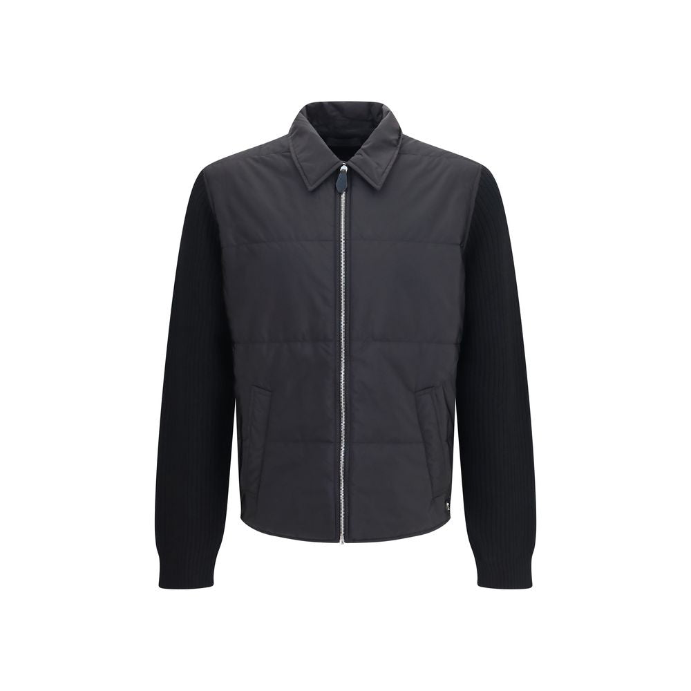 Black Wool Oves Aries Full-Length Jacket