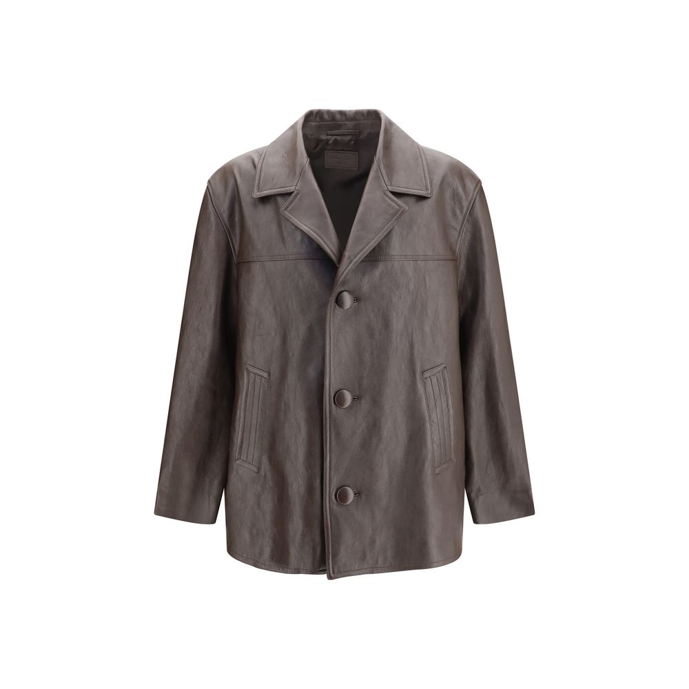 Brown Lamb Leather Leather Jacket