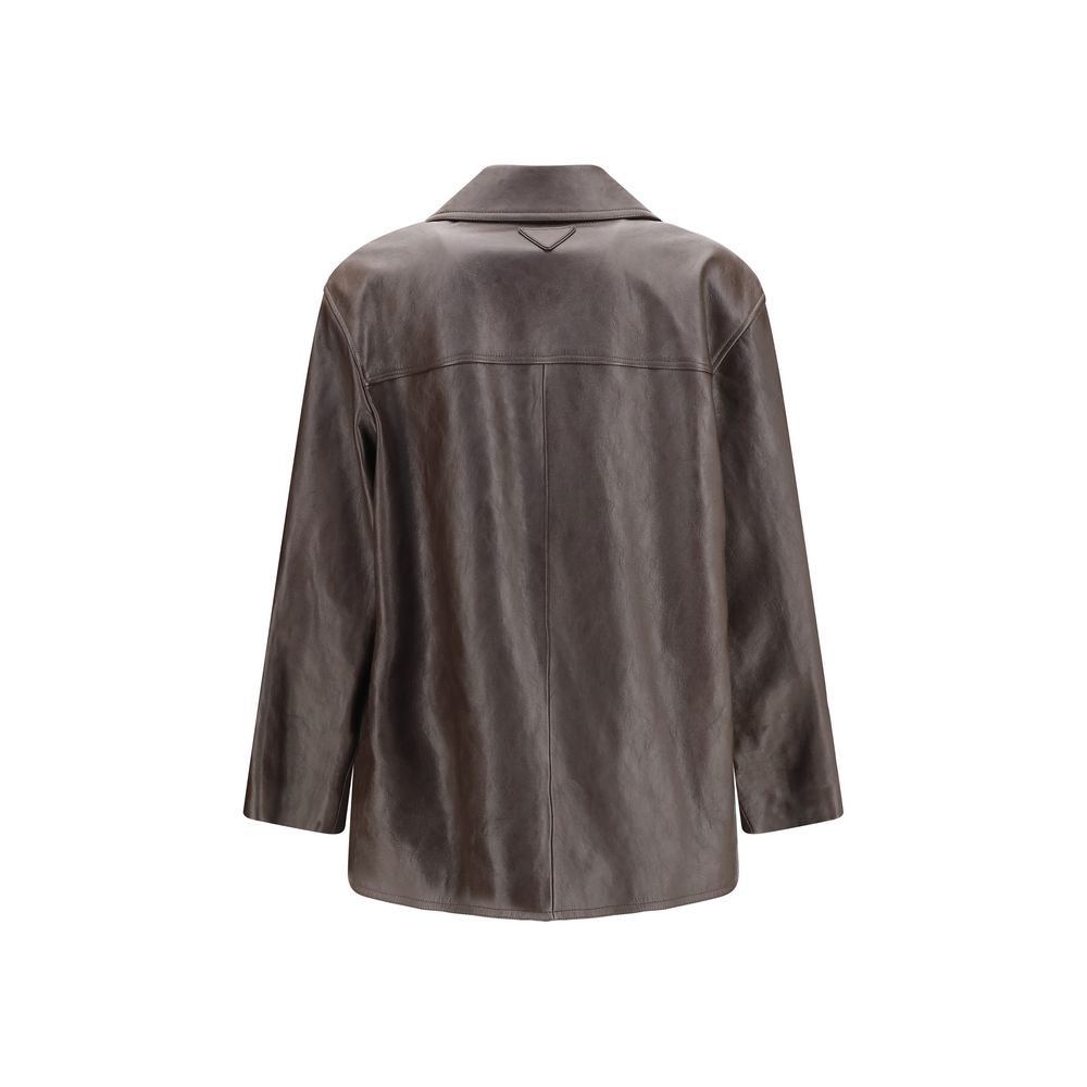 Brown Lamb Leather Leather Jacket