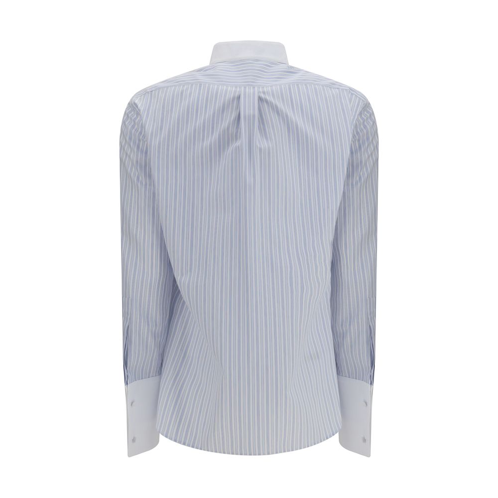 Blue Cotton Pattern Shirt