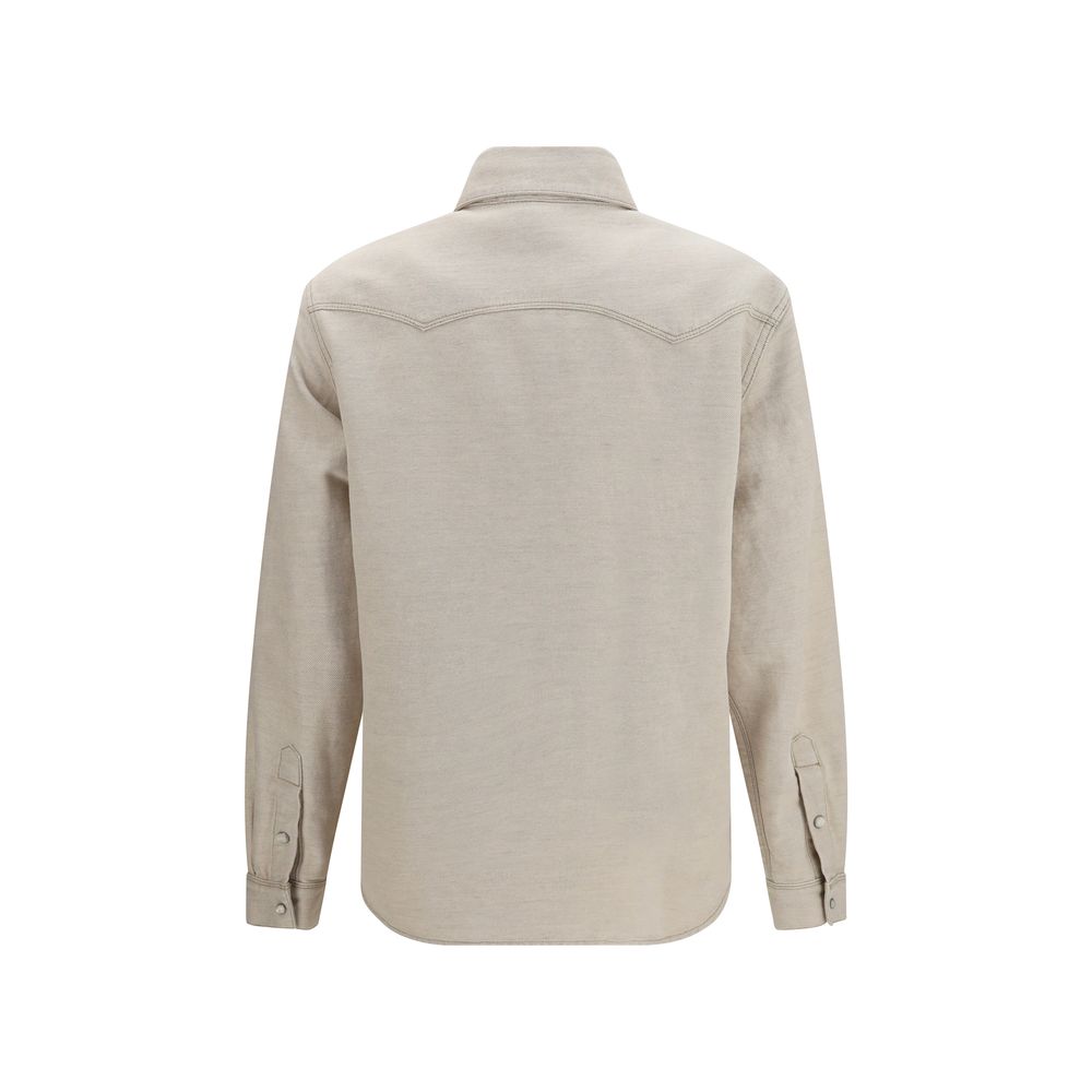Beige Denim Shirt