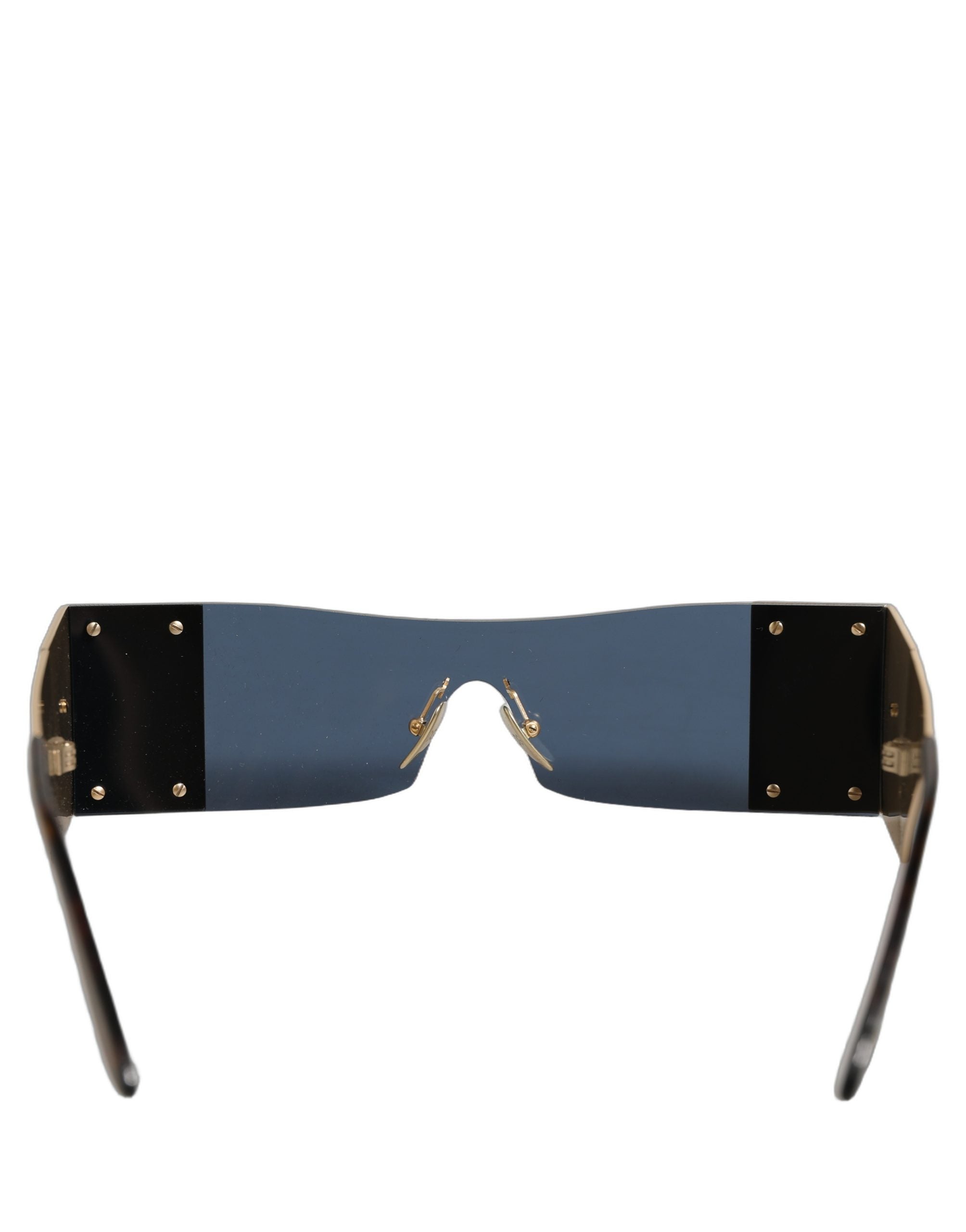 Gold Metal DG2263 Rectangle Snakeskin Frame Sunglasses