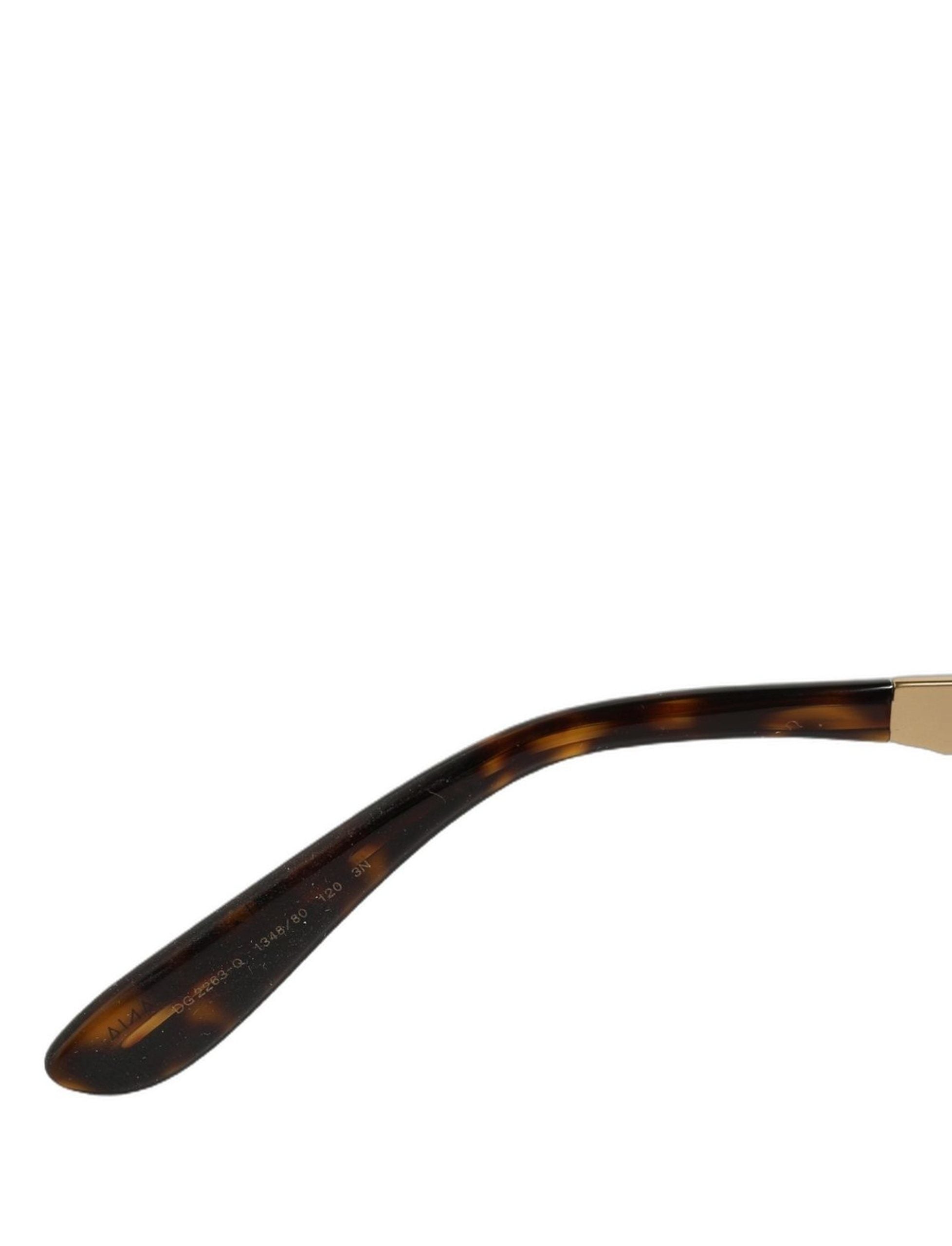 Gold Metal DG2263 Rectangle Snakeskin Frame Sunglasses