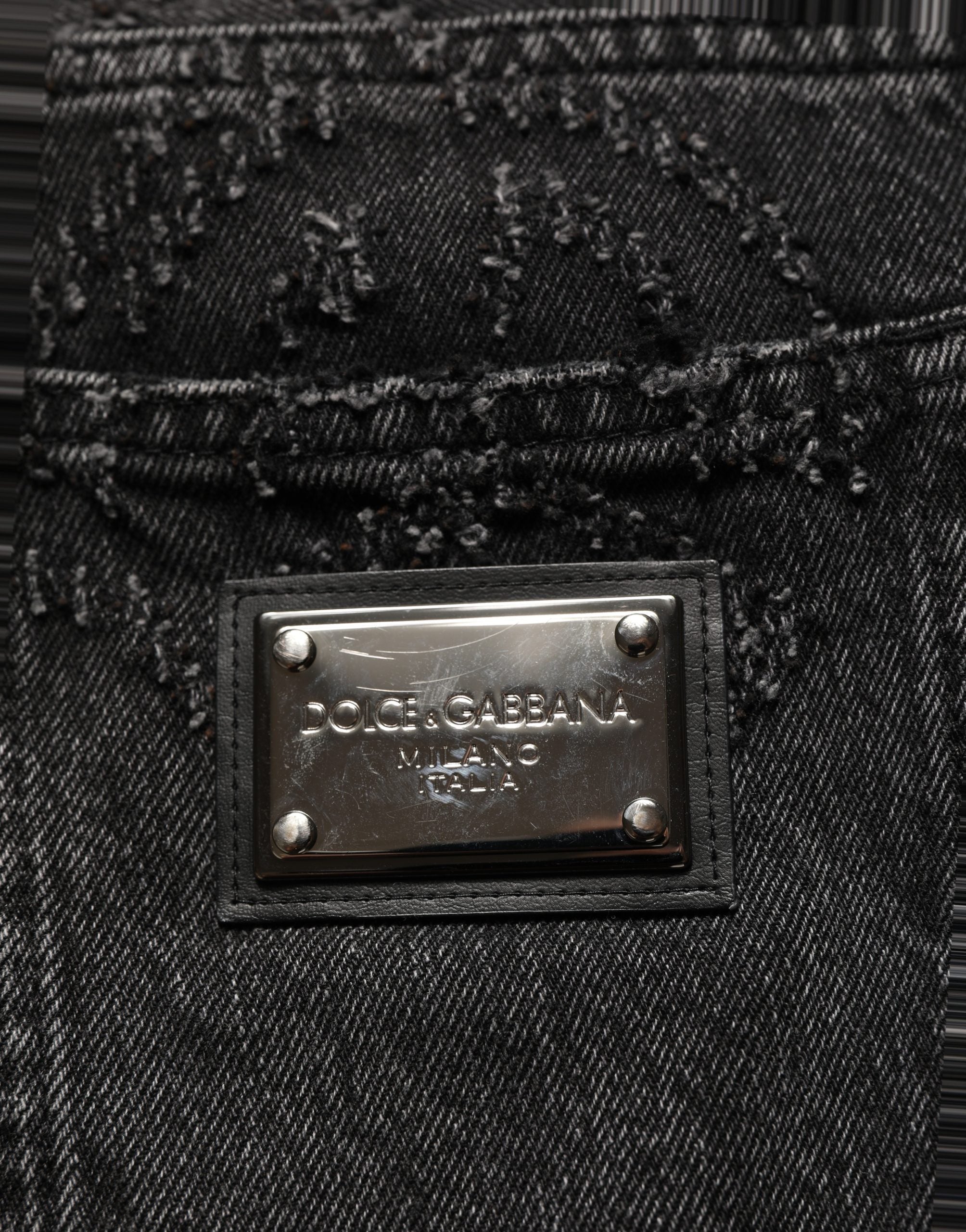 Dark Gray Cotton WideLeg Oversize Denim Jeans