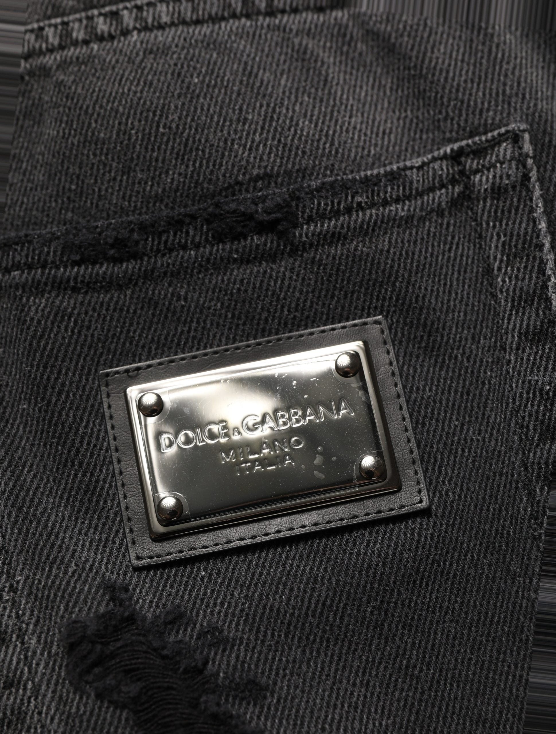 Dark Gray Distressed Oversize Men Denim Jeans