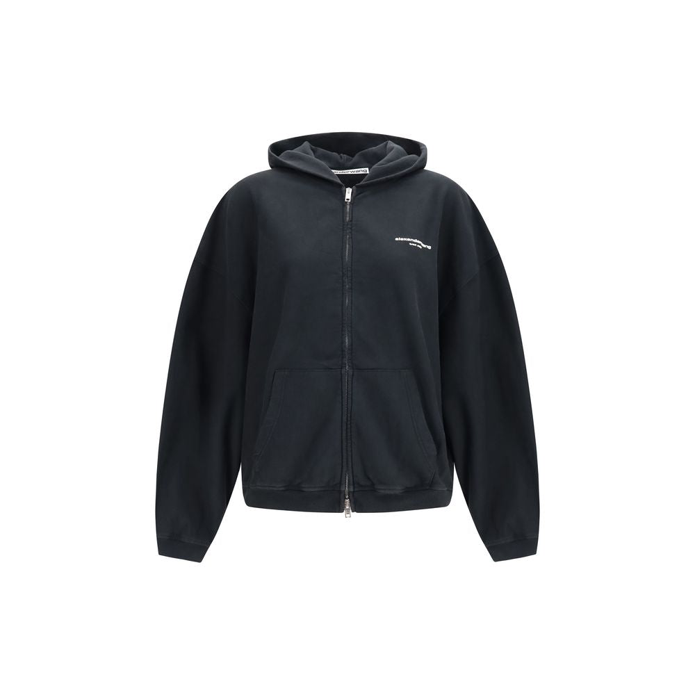 Black Cotton Sweatshirt