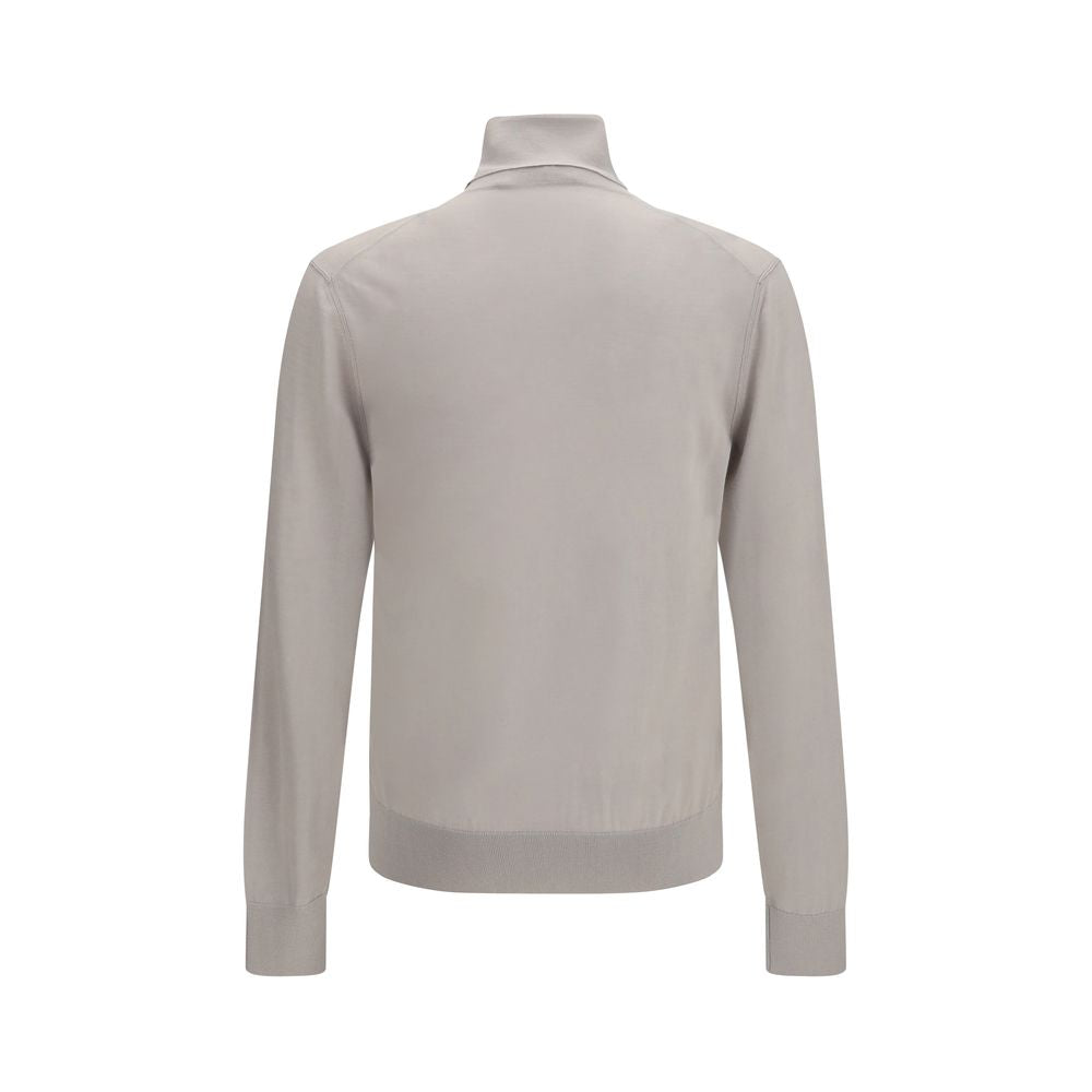 Beige Cashmere Turtleneck