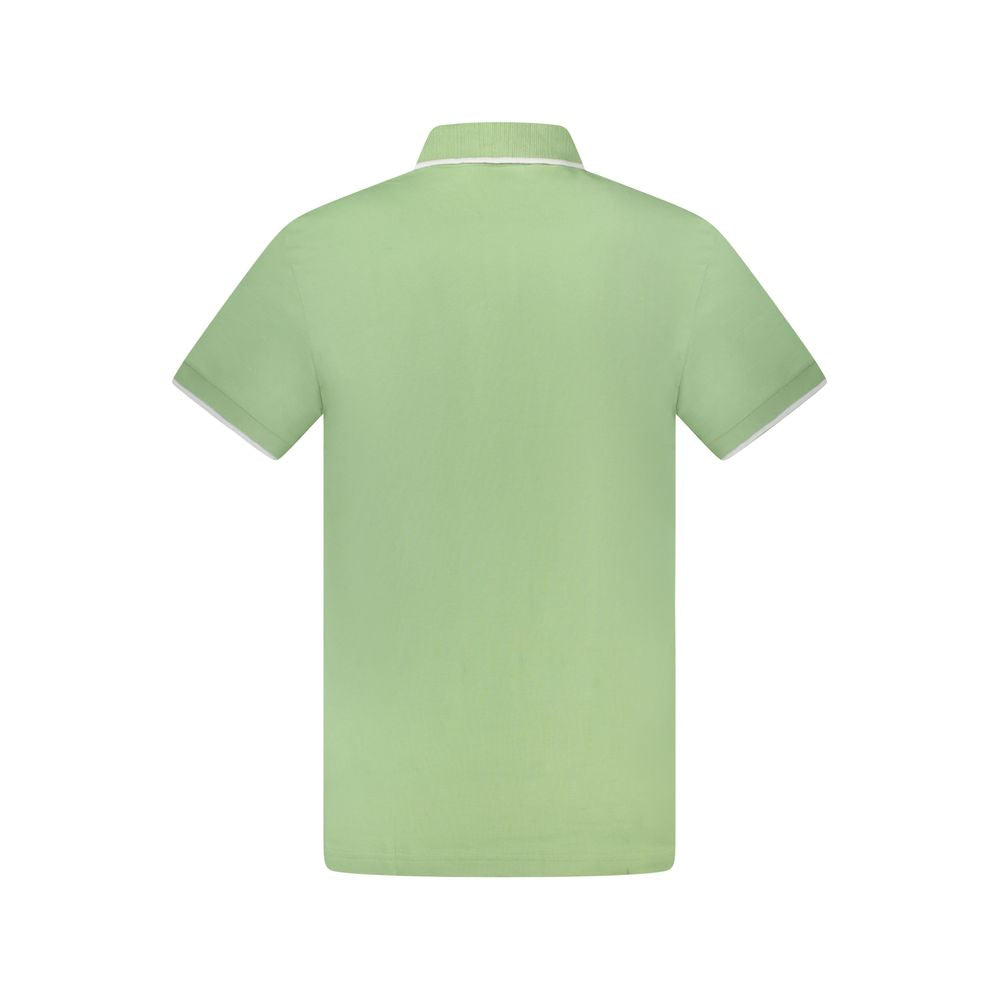 Green Cotton Men's Polo