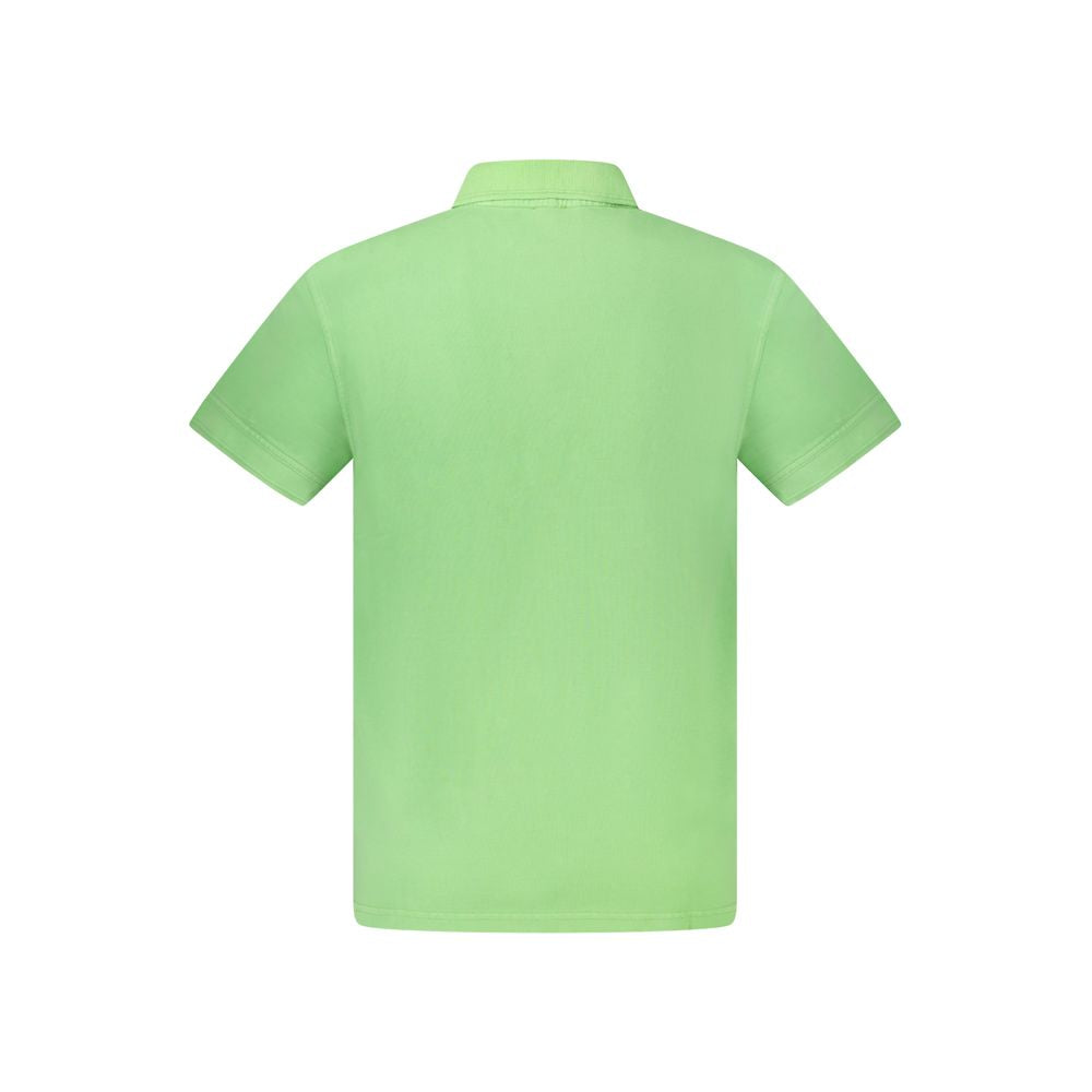 Green Cotton Men's Polo