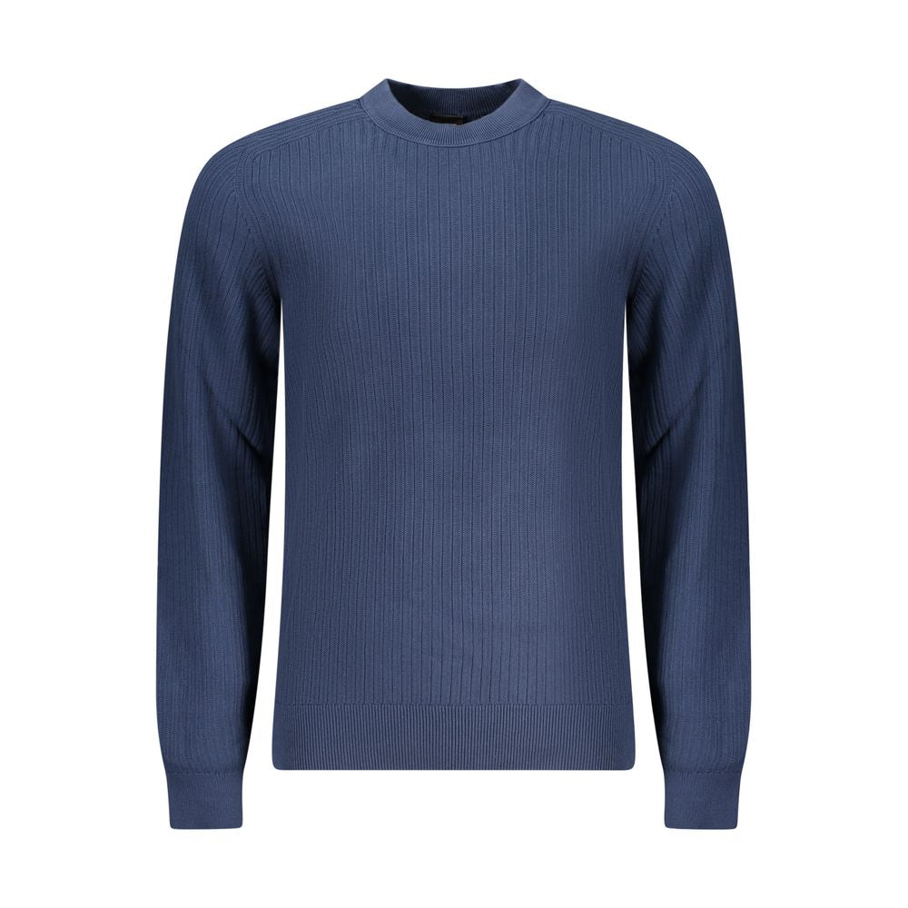 Blue Cotton Men's Sweater