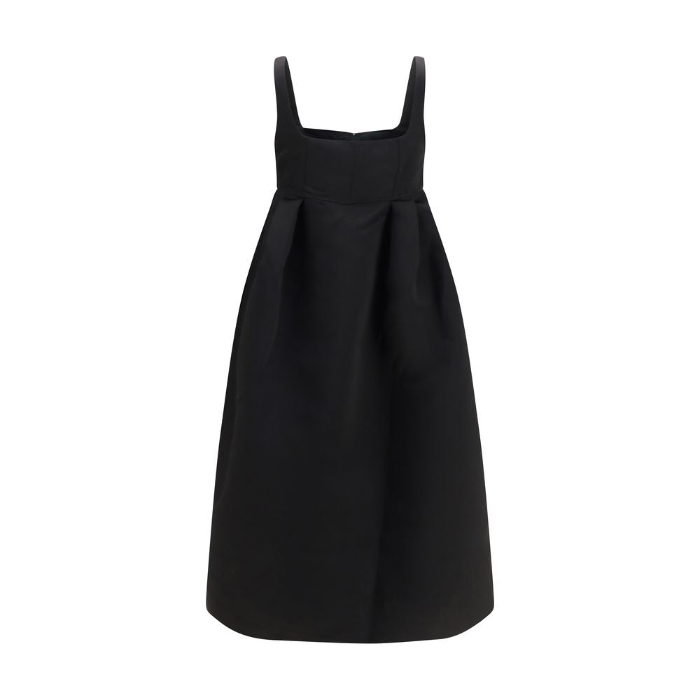 Black Polyester Casual Dress