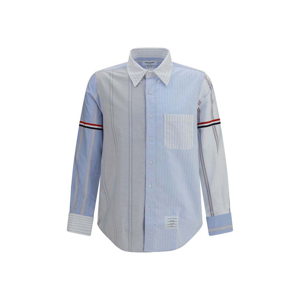 Blue Cotton Pattern Shirt