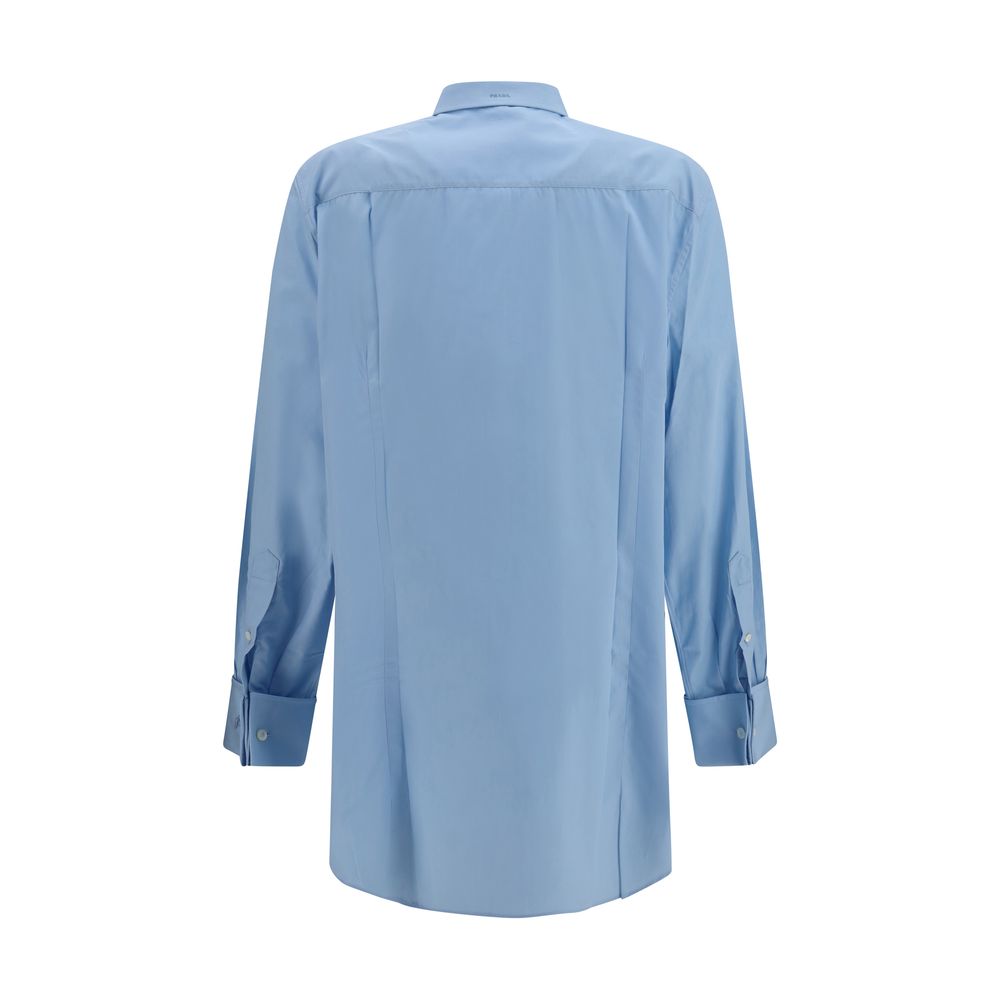 Blue Cotton Dress Shirt