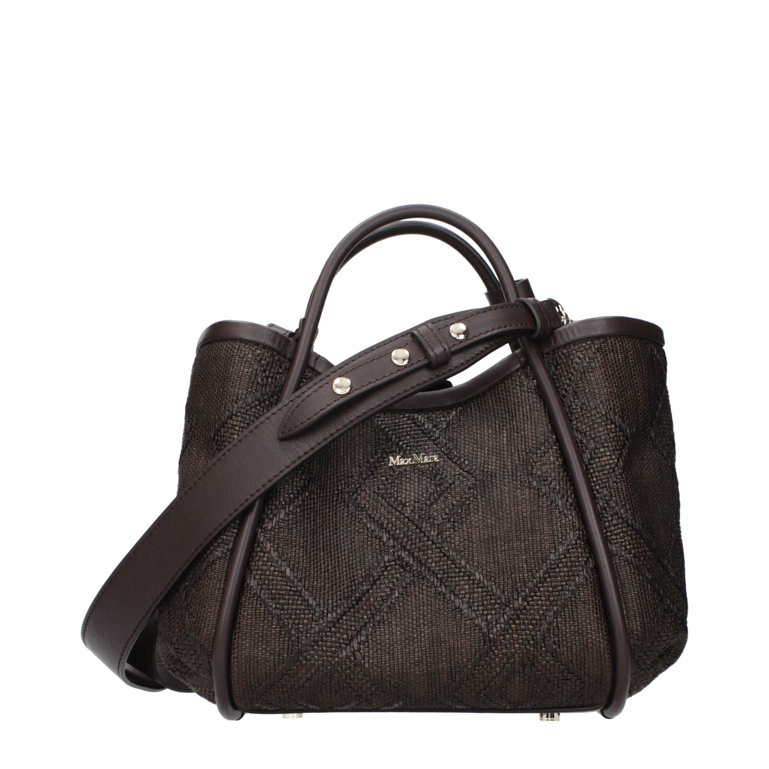 Brown Raffia Handbag