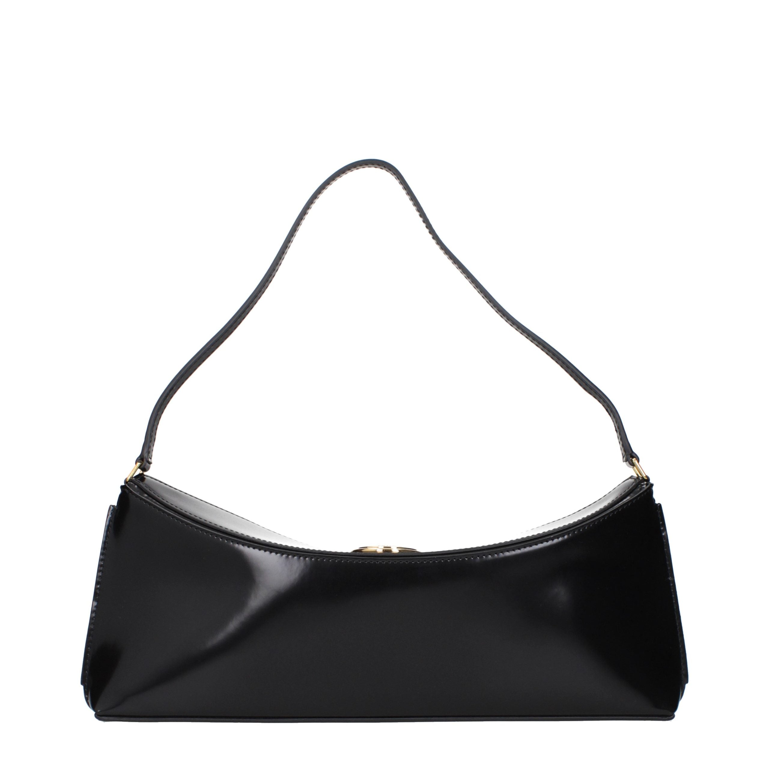Black Leather Shoulder Bag
