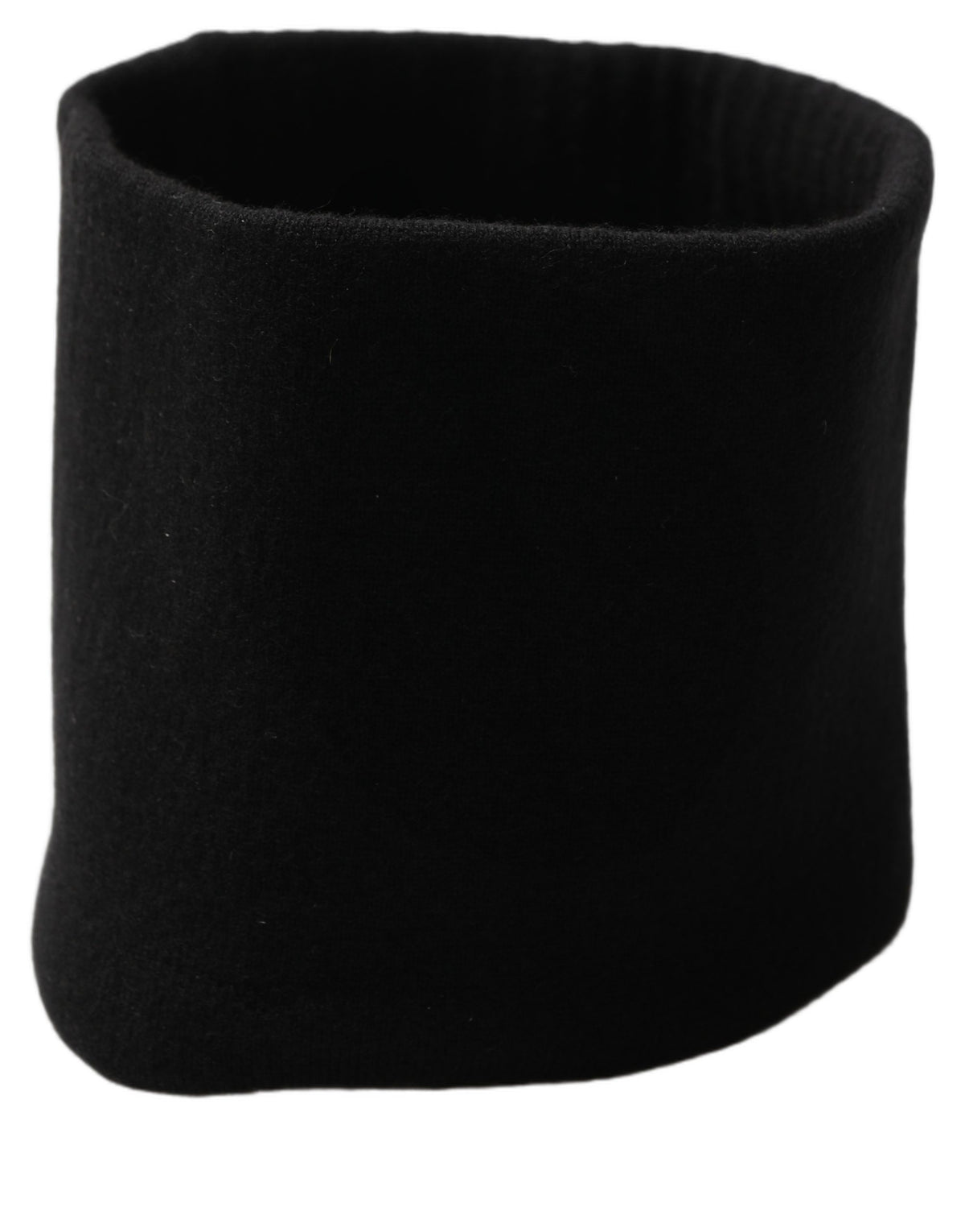Men Black Cashmere Knitted Neck Warmer Scarf