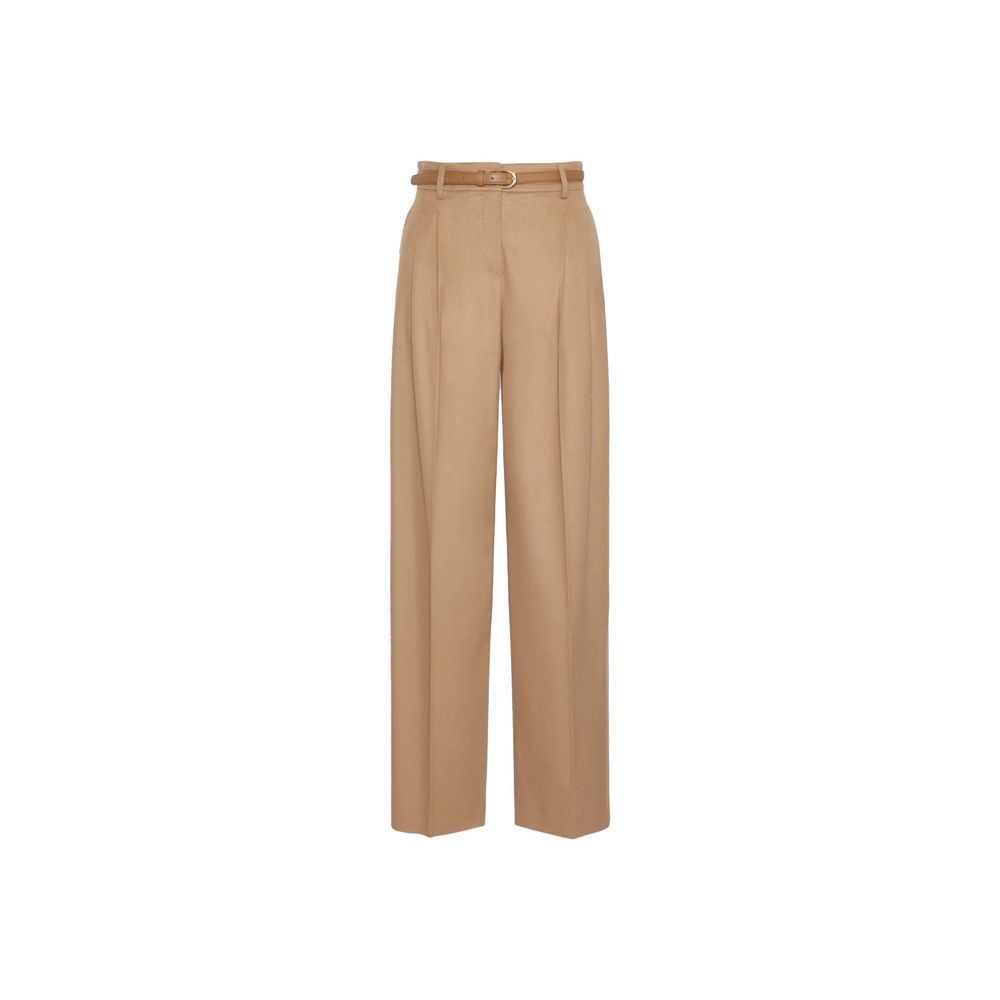 Brown Virgin Wool Pants