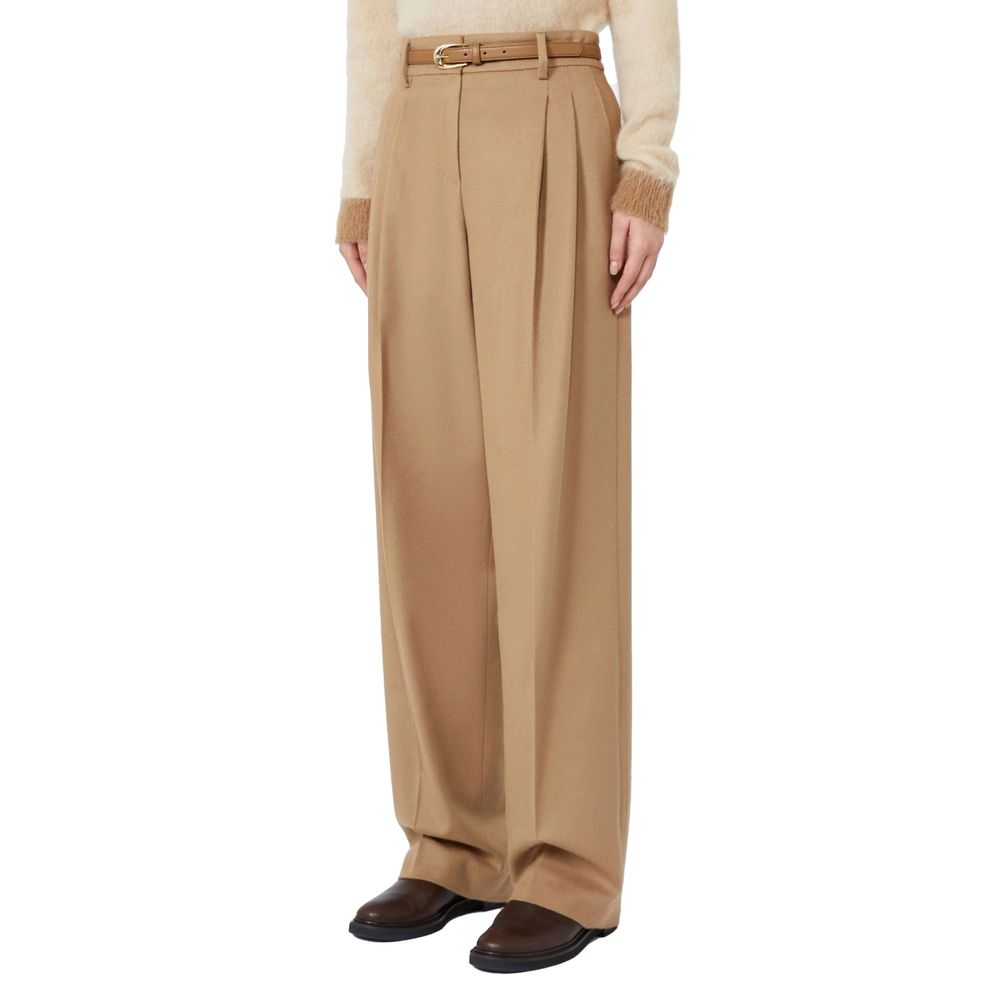 Brown Virgin Wool Pants