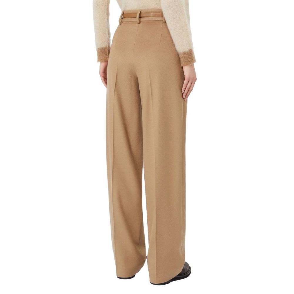 Brown Virgin Wool Pants