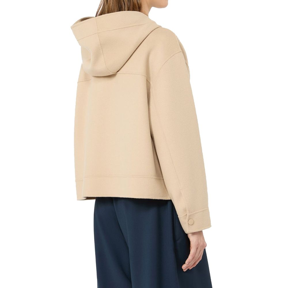 Beige Polyamide Shell Jacket