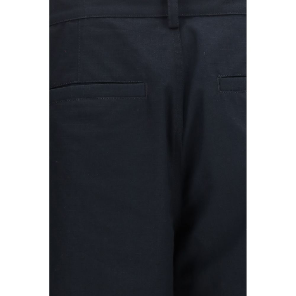 Black Cotton Cargo Pants