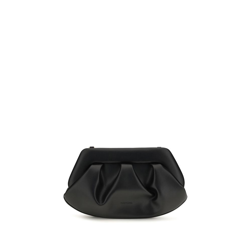 Black Recycled Leather Clutch Bag
