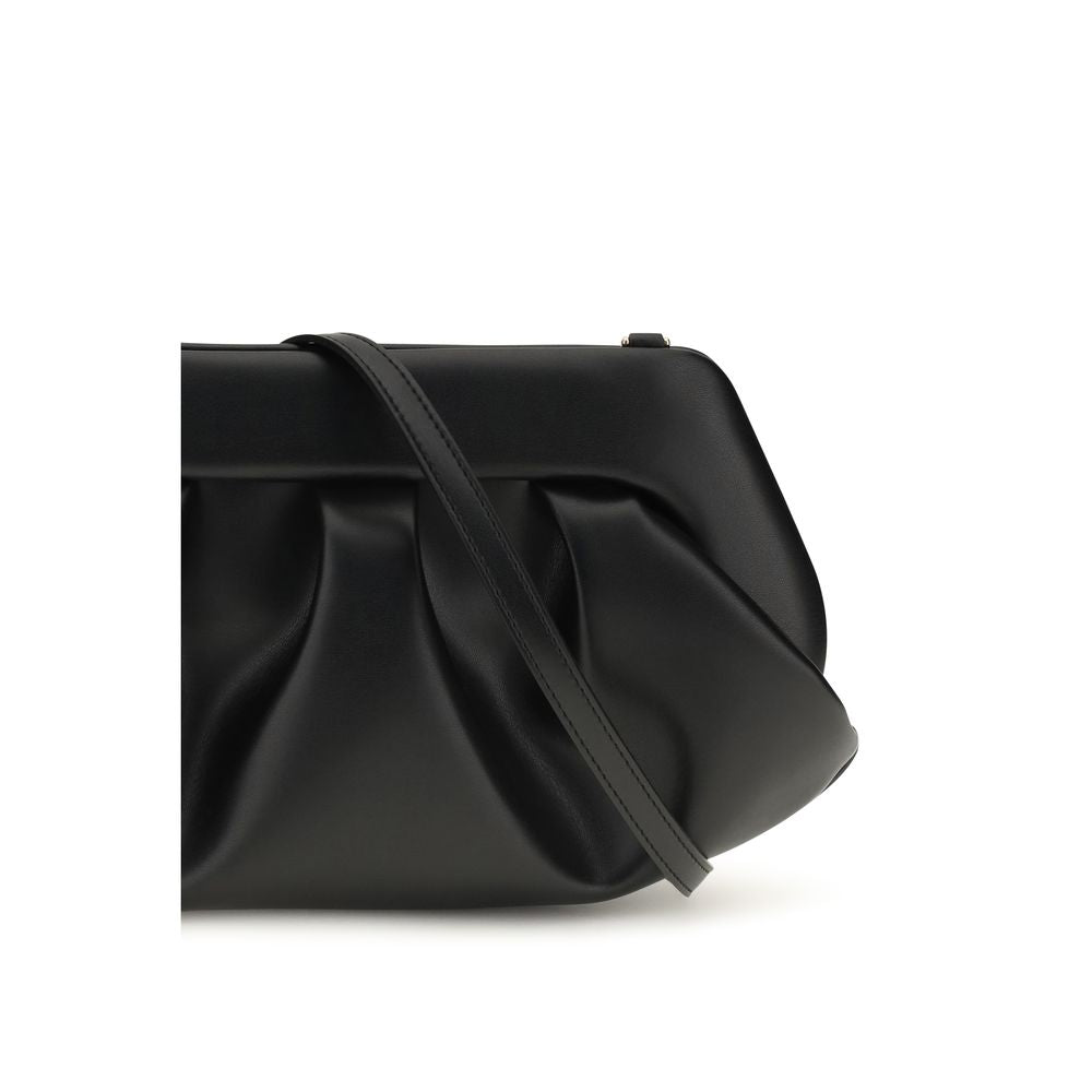 Black Recycled Leather Clutch Bag